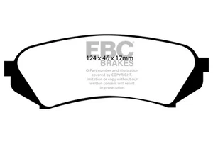EBC Brakes DP61282 6000 Series Greenstuff Truck/SUV Brakes Disc Pads - Bild 1 von 3