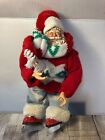 Possible Dreams Skiing Santa Claus Clothtique Christmas décor figurine