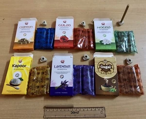 6 Box of 10 sticks- 60 Sticks Total, 6 Fragrances Dry Dhoop Incense Sticks F/S - Picture 1 of 8