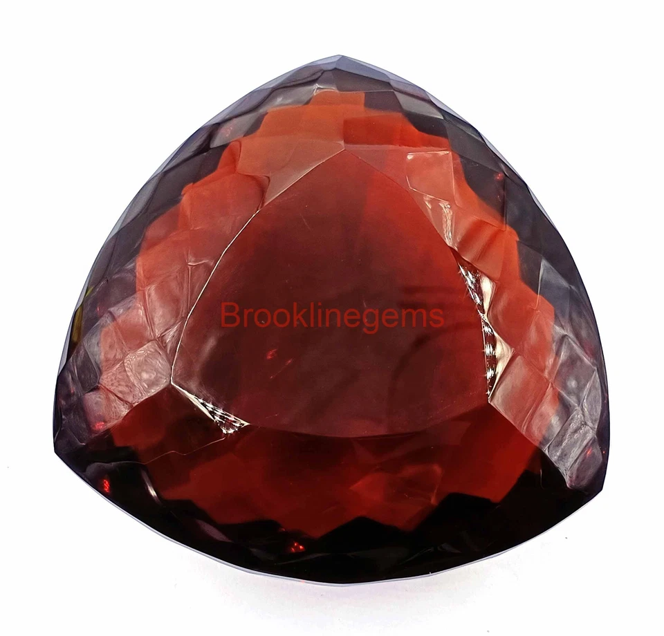 Enorme citrino naranja corte trillón piedra preciosa suelta cultivada en laboratorio 2980 quilates 4JKL Foto 1 de 4