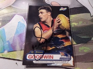 ✺Signed✺ AFL HEROES - ADELAIDE FOOTBALL CLUB - SIMON GOODWIN -FOOTY TRADING CARD - Picture 1 of 1