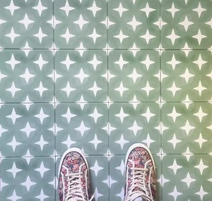 Fliesenbeispiel: Soho Green Marokkanisch Innen Außen Wand Bodenfliesen - Bild 1 von 3