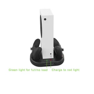 Vertical Stand Controller Charging Station Cooling Fan for Xbox Series S Console - Photo 1 sur 8