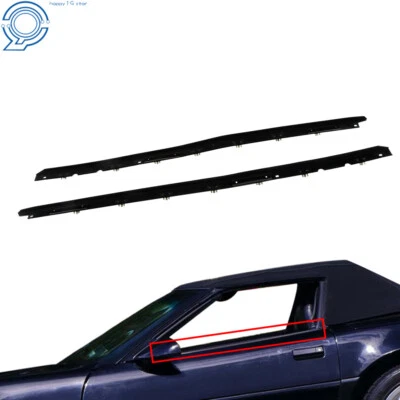 Fit For Corvette C4 1984-1996 Window Sweep Weatherstrips Molding Trim 2PCS Foto 1 de 4