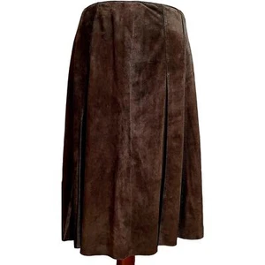 Falda de cuero gamuza Carlisle talla 8 - Imagen 1 de 3