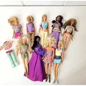 Lote de nueve muñecas Barbie de la década de 1990 con ropa - Imagen 1 de 7