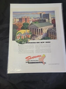 1940's Seaboard Air Line Railway The Old Dominion New Ideas Original Print Ad - Picture 1 of 2