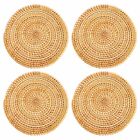 4 Pcs Rattan Trivets for Hot Dishes-Insulated Hot Pads,Durable Pot Holder7483
