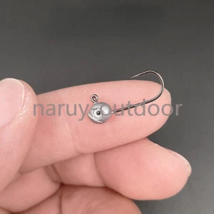 25/50 PCS Lead Jig Heads Fishing Hooks with Eye Bass Crappie 1g 1.8g 3.5g - Picture 1 of 4