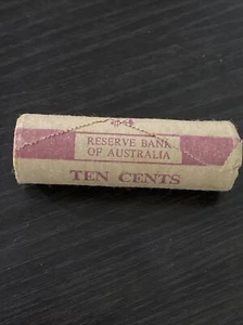 **Rare** Australian 1974 10 Cent Mint Roll..  AUS RESERVE BANK ROLL. PCGS - Bild 1 von 5