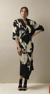 One Hundred Stars Stork Black Rachel Dress S/M - Picture 1 of 5