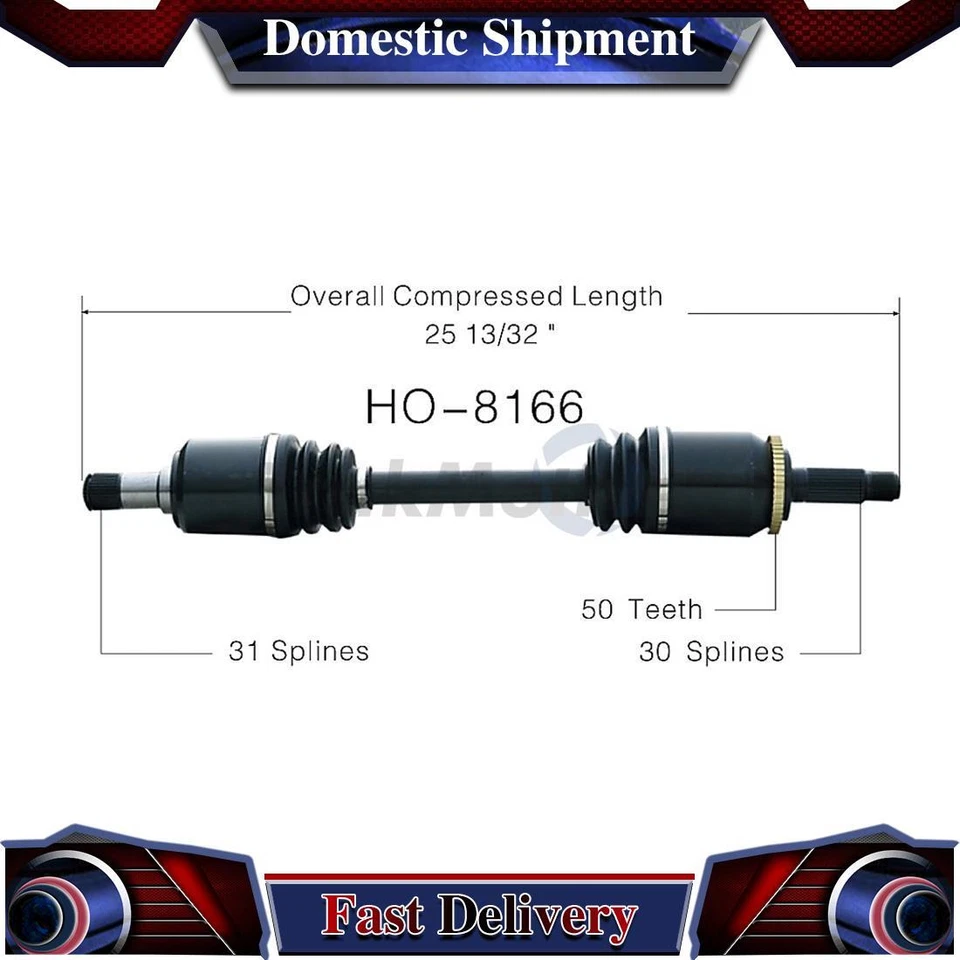 1X TrakMotive eje trasero izquierdo CV eje conjunto CV para 1991 1992 1993 1994 Acura NSX 1991 Foto 1 de 1