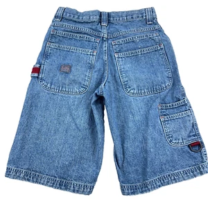 Vintage Lee Shorts Boys 14 Carpenter Jorts Baggy Loose Skate Y2K 27" Waist Work - Picture 1 of 14