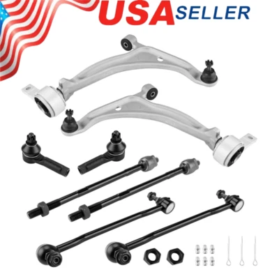 Kit de brazos de control inferiores delanteros de 8 piezas para Nissan Altima 2002-2004 Máxima 2004-2008 Foto 1 de 4