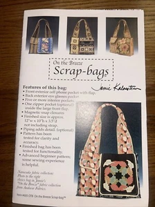 On The Breeze Scrap-Bags Purse Sewing Pattern by Jamie Kalvestran #605 OTB New - Picture 1 of 5