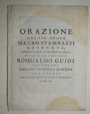 ESEQUIE DEL CARDINAL GUIDI – ediz. 1780 – Cesena
