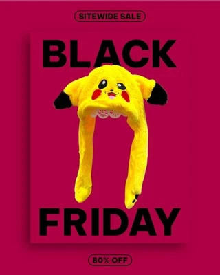 LA CELLULE Plush Warm Cartoon Kids Hat with Moving Ears LED Light Up Floppy Air Pumping Ear