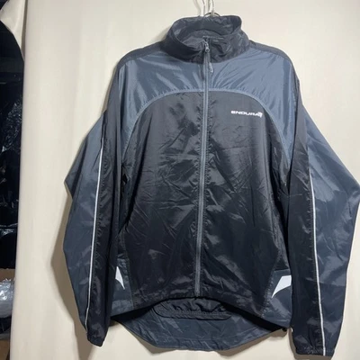 Endura Cycling Jacket  Softshell  Men’s Large Blue-gray Black Packable - Image 1 of 4