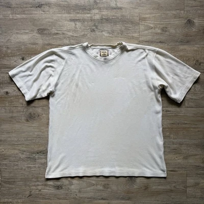 Vintage 90s Tommy Bahama Silk Cotton Blend Knit T-shirt Men's Size L Off White - Image 1 of 4