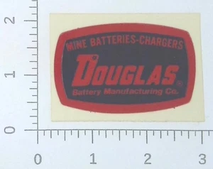 Vintage Douglas Mine Batteries Tazewell Virginia Coal Mining Sticker Decal - Picture 1 of 1