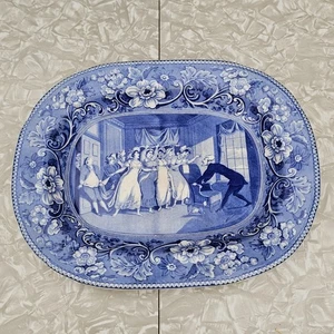 Plato de transferencia Doctor Syntax Advertisement Wife Staffordshire - Imagen 1 de 6