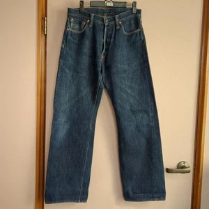 Samurai Jeans S510XX Straight Denim 19oz 32W Cuffs Used JAPAN - Picture 1 of 7