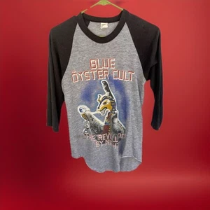 Vintage Blue Öyster Cult Tee 80s Rock Shirt USA Made 1983-84 Tour Rare Band Tee - Picture 1 of 9