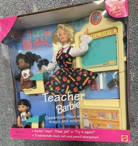 Juego de Barbie maestra vintage 1995 con 2 estudiantes Kelly y Tommy ¡En caja original! 13914 - Imagen 1 de 7