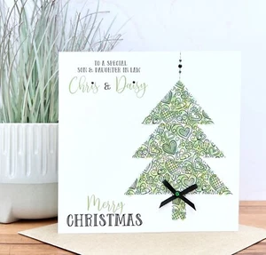 Personalised Handmade Christmas Card, Friends, Daughter, Son, Mum & Dad, Sister - Picture 1 of 2