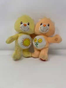 Care Bears Cuddle Pairs Plush Funshine & Friend Bear Vintage 2002 - Picture 1 of 8