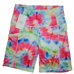 LXNMGO Women's Multicolor Biker Shorts With Pocket Size Small Brand New With Tag - Picture 1 of 8