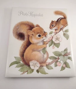 Vintage Hallmark Squirrel Chipmunk Photo Album Cute Animals Precious PHA320-5 - Picture 1 of 15