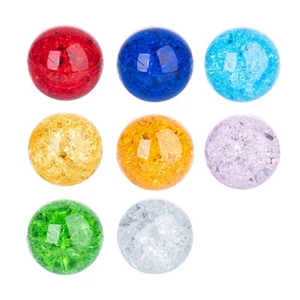 30MM Crystal Ice Crack Glass Ball Paperweight Water Fountain Bonsai Home Decor - Picture 1 of 15