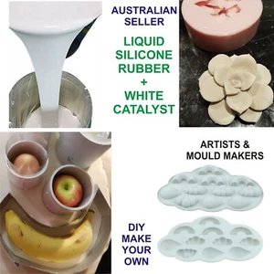 1kg WHITE LIQUID SILICONE rubber for mould making Easy DIY make your own - Picture 1 of 7