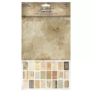 TH94308 Tim Holtz IdeaOlogy Kulissen doppelseitiger Karton 6" x 10" 24 Stück Band 4 - Bild 1 von 5