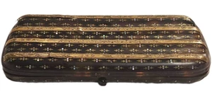 Antikes Schildpatt Zigarrenetui um 1820 - 1850 mit Intarsien und Goldauflage - Imagen 1 de 7