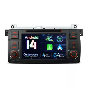 XTRONS 7" Android 14 Autoradio 8Core GPS Navi 4G 64GB DVD für BMW E46 M3 Rover - Bild 1 von 22