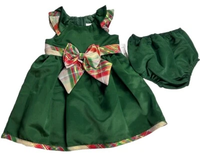 Conjunto de 2 peças de vestido e bloomer edições raras roupa de férias bebê menina 6-9 meses - Imagem 1 de 4