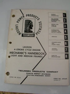 Tecumseh Small Engine Mechanic's Handbook  692509 - Picture 1 of 4