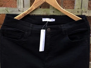 RED HERRING Black Twill Skinny Jeans 34L, 98%Cotton 2%Elastane 34”/86cm *MINT* - Picture 1 of 11