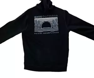 Bass Outdoor Pullover Hoodie Outdoor unkompliziert Gr. L Herren schwarz - Bild 1 von 8