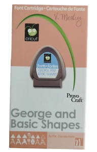 Cricut Cartridge, Font George And Basic Shapes, Provo Craft Creative Features L1 - Picture 1 of 7