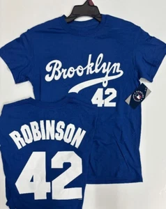 CAMISA JERSEY JACKIE ROBINSON BROOKLYN DODGERS NÚMERO NOMBRE NUEVA PARA HOMBRE ELIGE LA TALLA - Imagen 1 de 1