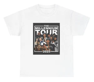 Millennium Tour Shirt 2025 T Shirt Nostalgic Music Fan Concert Gift Meme Tee - Picture 1 of 3