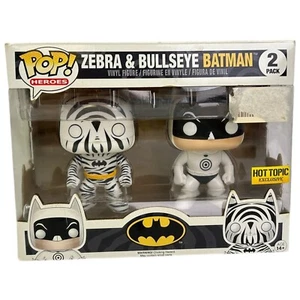 Funko Pop DC Zebra Bullseye Batman 2-Pack Vinyl Figure Heroes Hot Topic - Picture 1 of 6