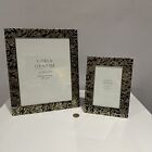 Gisela Graham Photo Frame Vines Leaf Freestanding Silver Design 10x8 & 6x4