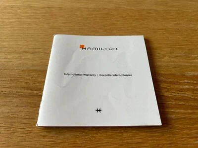 Folleto HAMILTON - Libretto Di Garanzia Internazionale - Per Orologi - Immagine 1 di 3