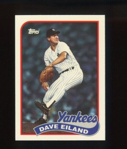 1989 TOPPS TIFFANY #8 DAVE EILAND ROOKIE RC NEW YORK YANKEES