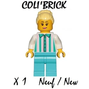 Lego City Minifig Cty1151 - L'employé du stand Fairground Employee Female - NEUF - Imagen 1 de 2