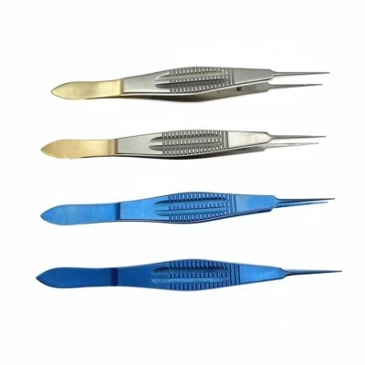 Pinzas oftálmicas Castroviejo Forcep 108 mm Pinzas de atar/dentadas Foto 1 de 4